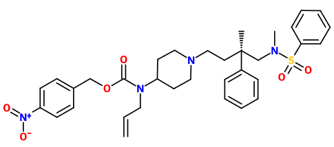 (image for) MC080277 4-Nitrobenzyl allyl(1-{(3R)-3-methyl-4-[methyl(phenylsulfonyl)amino]-3-phenylbutyl}-4-piperidinyl)carbamate